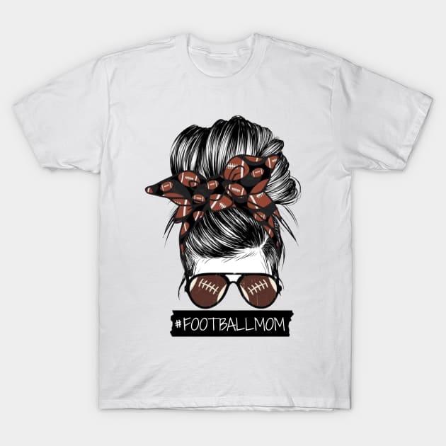 Football Mom T-Shirt by BrushingBlu-LTD